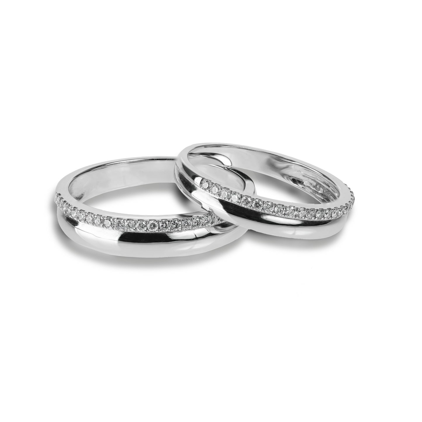 Matte Classic Wedding Ring in 14k White Gold
